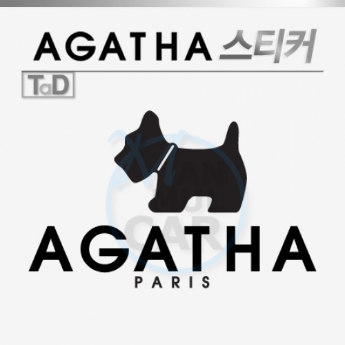 TaD-AGATHA/아가타로고스티커/데칼
