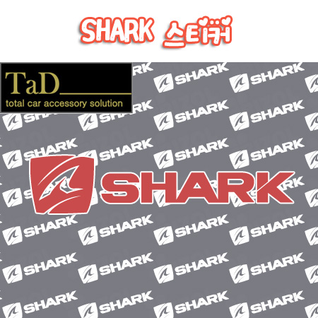 TaD-SHARK/샤크헬멧스티커/바이크/오토바이/모터사이클/티에이디데칼